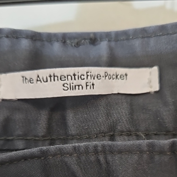 Calvin Klein Men's Dark Gray Pants 5 pocket Slim - Picture 3 of 6